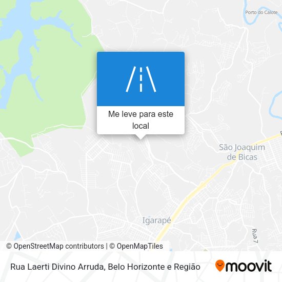 Rua Laerti Divino Arruda mapa