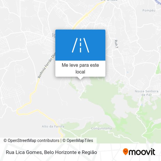 Rua Lica Gomes mapa