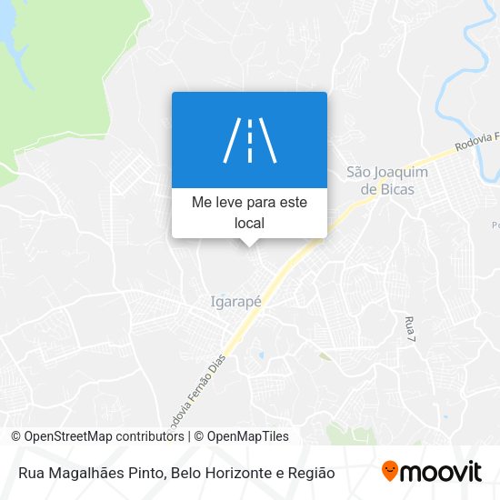 Rua Magalhães Pinto mapa