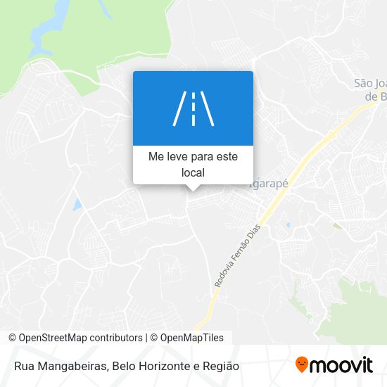 Rua Mangabeiras mapa