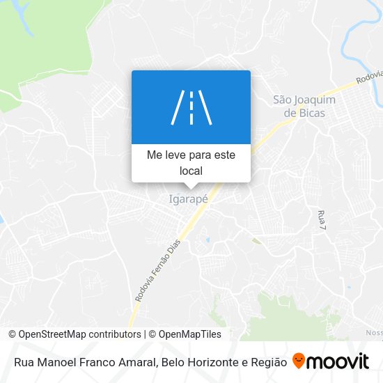 Rua Manoel Franco Amaral mapa