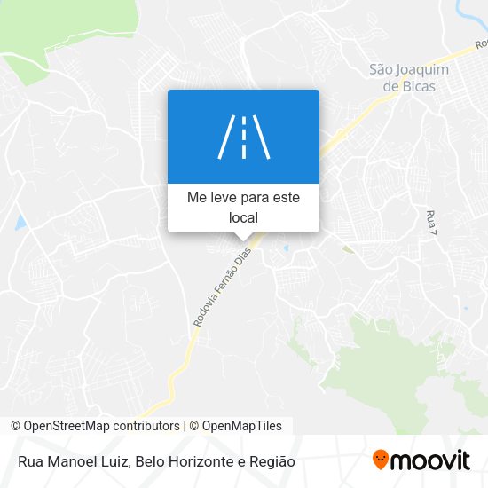 Rua Manoel Luiz mapa
