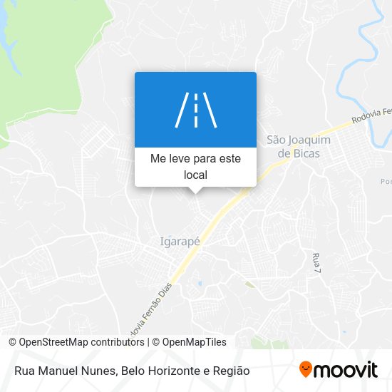 Rua Manuel Nunes mapa