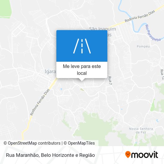 Rua Maranhão mapa