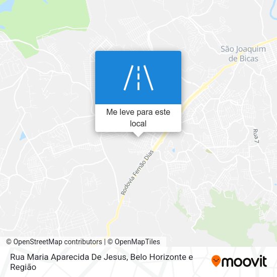 Rua Maria Aparecida De Jesus mapa