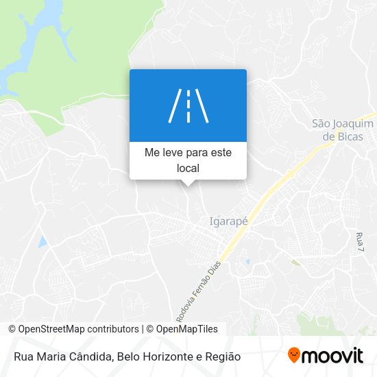 Rua Maria Cândida mapa