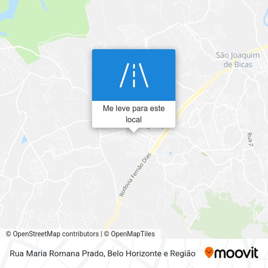 Rua Maria Romana Prado mapa