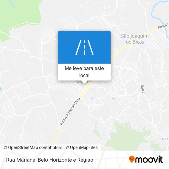 Rua Mariana mapa