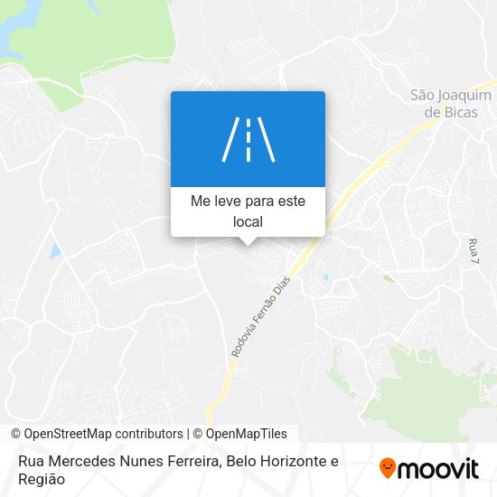 Rua Mercedes Nunes Ferreira mapa
