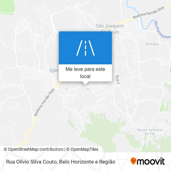 Rua Olívio Silva Couto mapa