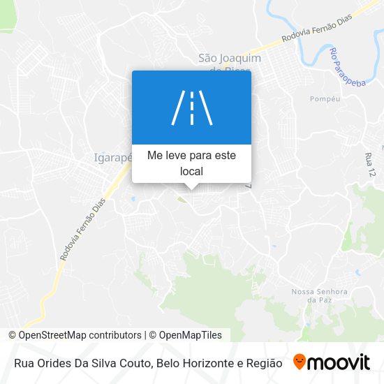 Rua Orides Da Silva Couto mapa