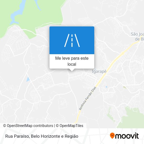 Rua Paraíso mapa