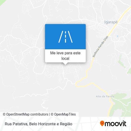 Rua Patativa mapa