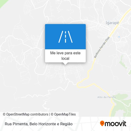 Rua Pimenta mapa