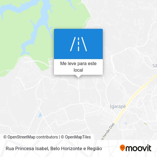 Rua Princesa Isabel mapa
