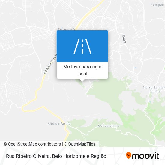 Rua Ribeiro Oliveira mapa