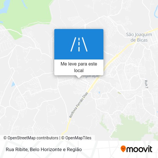 Rua Ribite mapa