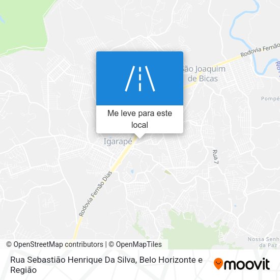 Rua Sebastião Henrique Da Silva mapa