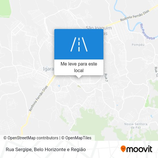 Rua Sergipe mapa
