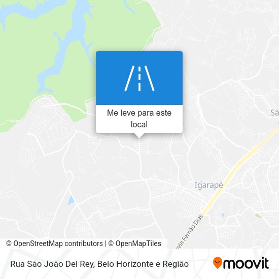 Rua São João Del Rey mapa