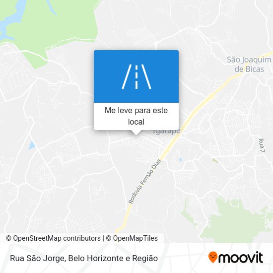 Rua São Jorge mapa