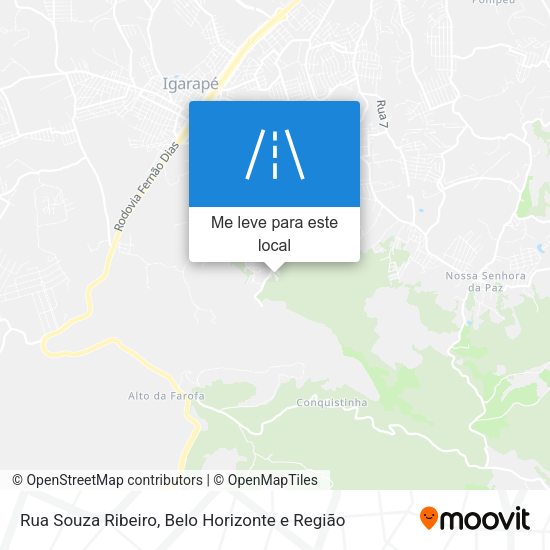 Rua Souza Ribeiro mapa