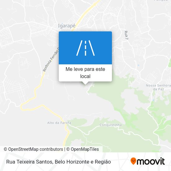 Rua Teixeira Santos mapa