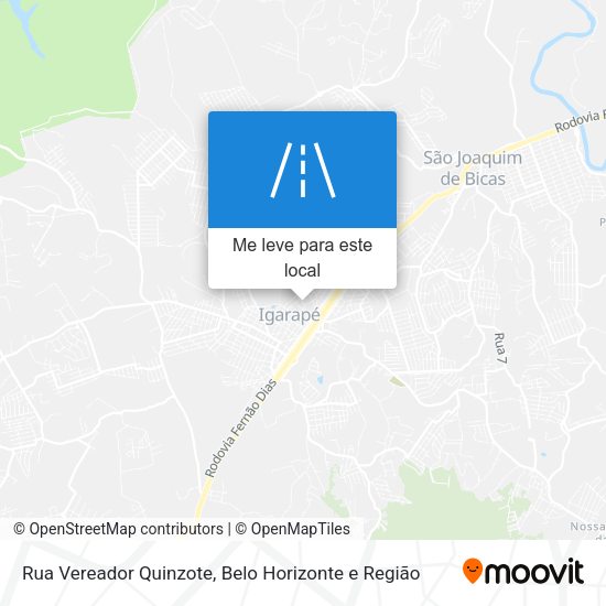 Rua Vereador Quinzote mapa