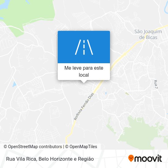 Rua Vila Rica mapa