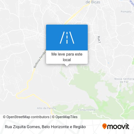 Rua Ziquita Gomes mapa