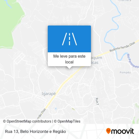 Rua 13 mapa