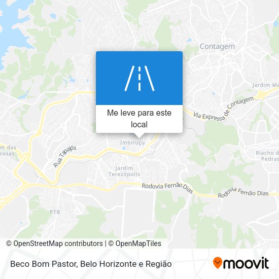 Beco Bom Pastor mapa