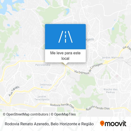 Rodovia Renato Azeredo mapa