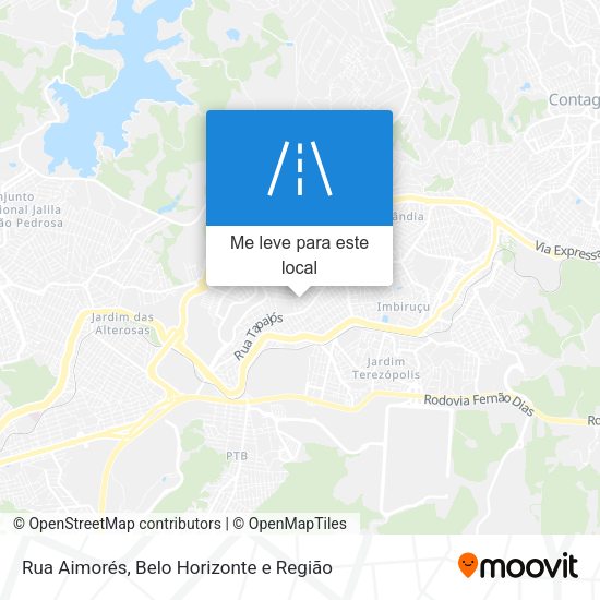 Rua Aimorés mapa