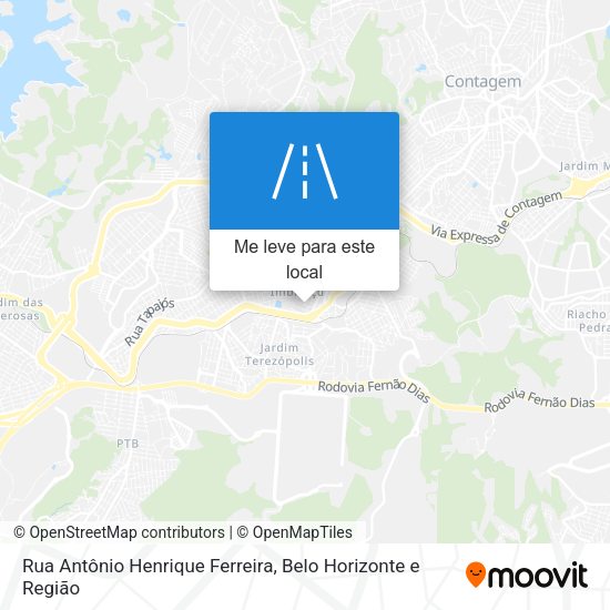 Rua Antônio Henrique Ferreira mapa