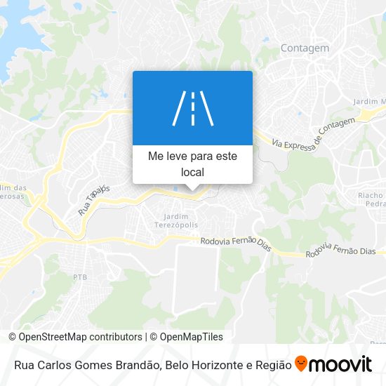 Rua Carlos Gomes Brandão mapa
