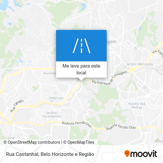 Rua Castanhal mapa