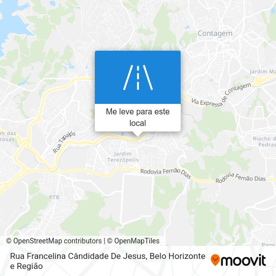 Rua Francelina Cândidade De Jesus mapa