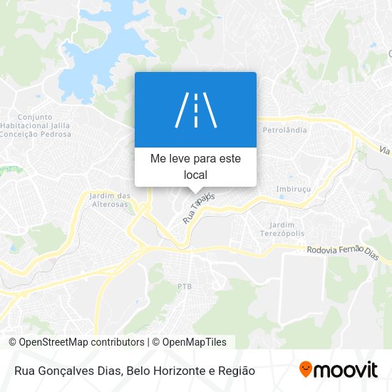 Rua Gonçalves Dias mapa
