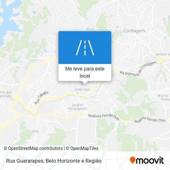 Rua Guararapes mapa