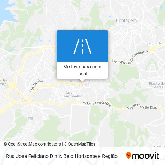 Rua José Feliciano Diniz mapa
