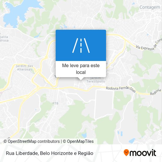 Rua Liberdade mapa