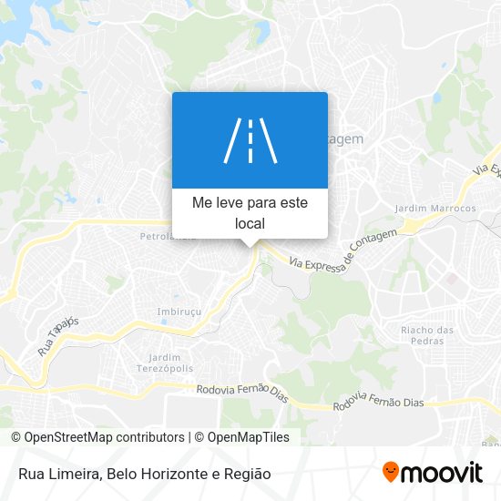 Rua Limeira mapa