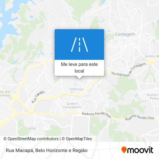Rua Macapá mapa
