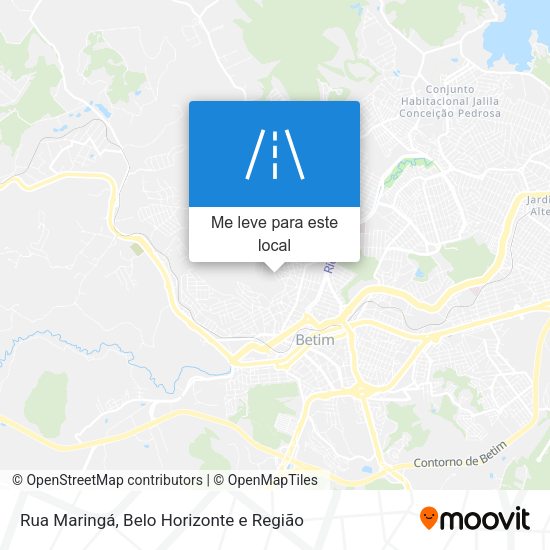 Rua Maringá mapa