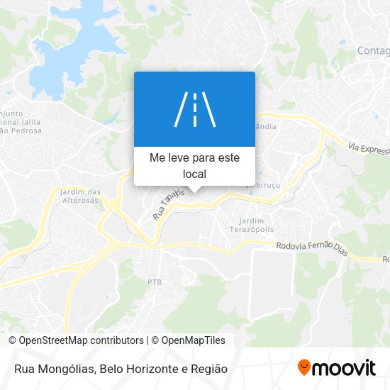 Rua Mongólias mapa