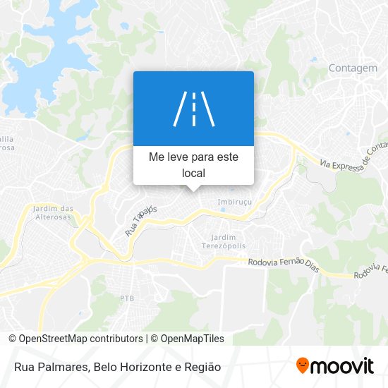 Rua Palmares mapa
