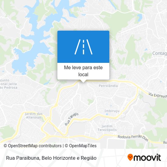 Rua Paraibuna mapa