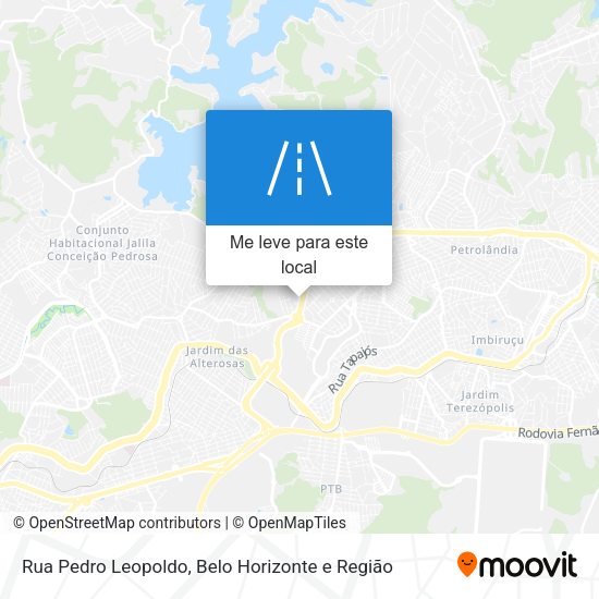 Rua Pedro Leopoldo mapa