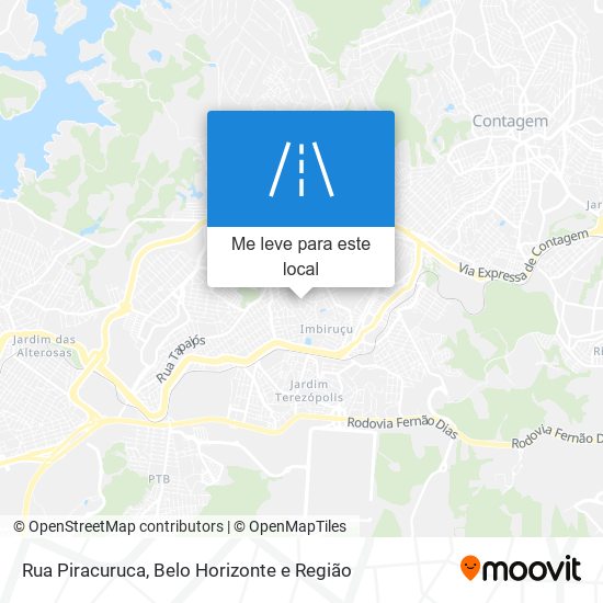 Rua Piracuruca mapa